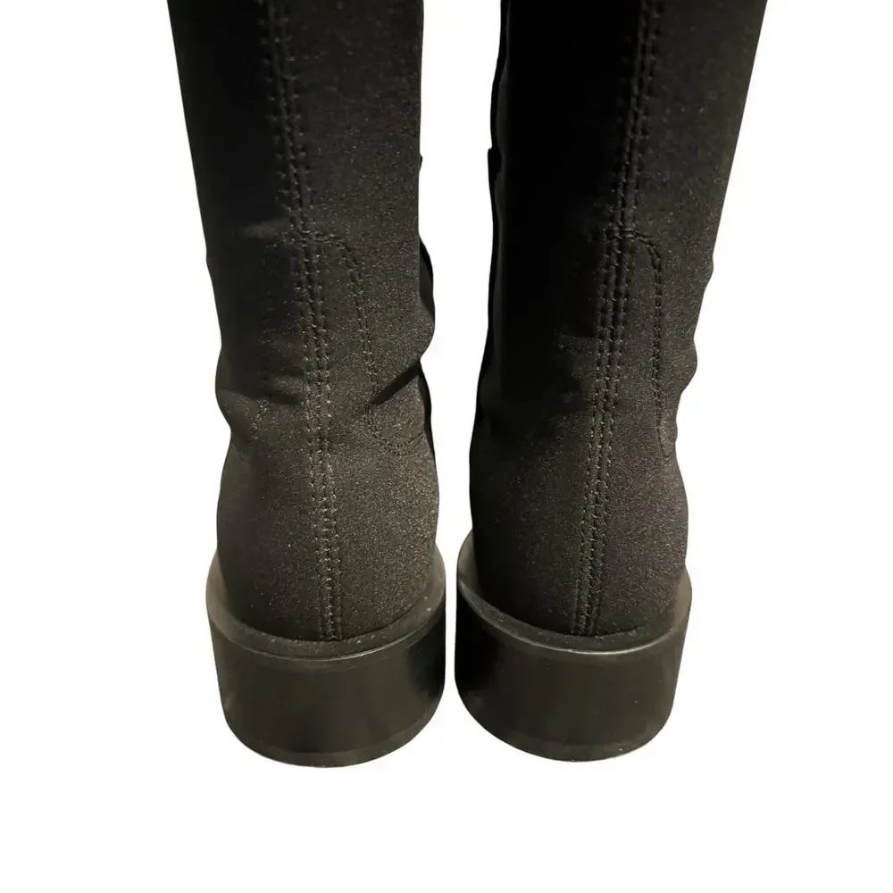Stuart Weitzman 5050 Over The Knee Boot Leather Suede Grunge Classy Edgy Chic 6B